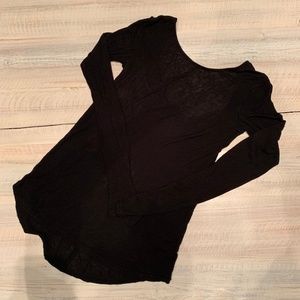 Aritzia Babaton Low Back Long Sleeve Top